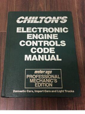 Chilton's Electronic Engine Controls Code Manual 1980 - 1990